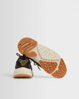 Flower Mountain - Brown And Black Suede And Nylon Solin Trainers