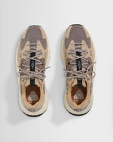 Flower Mountain - Beige And Grey Cow Suede Yamabushi Trainers