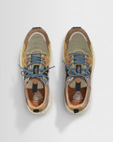 Flower Mountain - Brown And Cognac Suede And Nylon Yamano 3 Trainers