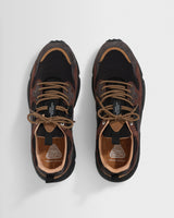 Flower Mountain - Dark Grey And Dark Brown Suede And Nylon Yamano 3 Trainers