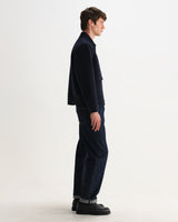 HAMBLIN JACKET DOUBLE FACE CHECK NAVY