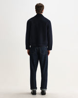 HAMBLIN JACKET DOUBLE FACE CHECK NAVY