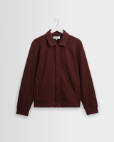 Hays - Dark Burgundy Structured Waffle Overshirt
