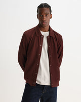 Hays - Dark Burgundy Structured Waffle Overshirt