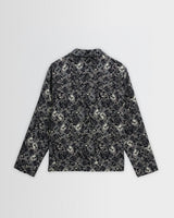 Iggy - Navy And Ecru Tile Jacquard Jacket
