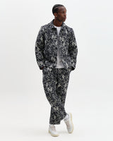 Iggy - Navy And Ecru Tile Jacquard Jacket