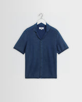 Ivy - Washed Blue Cotton Knitted Shirt