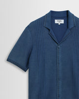 Ivy - Washed Blue Cotton Knitted Shirt