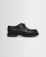 Kleman - Black Grained Leather Padror Shoes