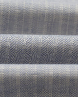 Kurt - Light Blue Herringbone Cotton Shorts