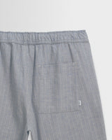 Kurt - Light Blue Herringbone Cotton Shorts