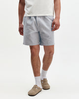 Kurt - Light Blue Herringbone Cotton Shorts