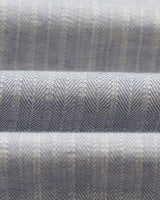 Kurt - Light Blue Herringbone Cotton Shorts