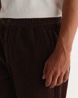 KURT TROUSER - L28 COTTON CORDUROY DRK BROWN
