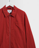 Lytton - Red Crinkle Nylon Overshirt