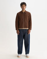 Lytton - Brown Crinkle Nylon Overshirt