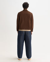 Lytton - Brown Crinkle Nylon Overshirt