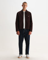 Mason - Dark Brown Peached Canvas Work Jacket
