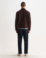 Mason - Dark Brown Peached Canvas Work Jacket