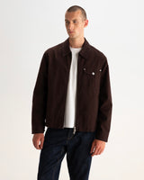 Mason - Dark Brown Peached Canvas Work Jacket