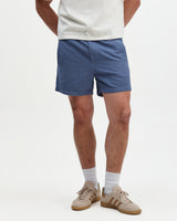 Mescal - Blue Cotton Seersucker Shorts