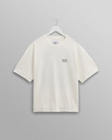 Milton - White And Green Botanical Graphic Cotton T-Shirt