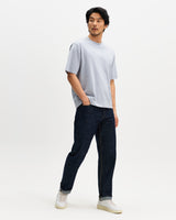 Milton - Light Blue Organic Compact Cotton T-Shirt