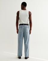 Montague - White Ribbed Organic Cotton Vest