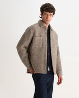 Mount - Natural Reversible Boucle Wool Overshirt