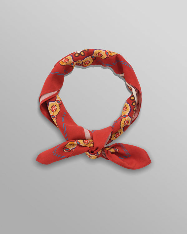 Neck Scarf Red Border