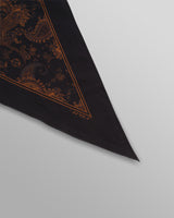 Vallance - Black And Brown Paisley Neck Scarf