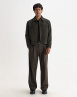 OSIER JACKET BRUSHED HERRINGBONE BROWN / BLACK