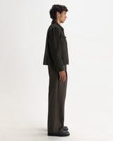OSIER JACKET BRUSHED HERRINGBONE BROWN / BLACK