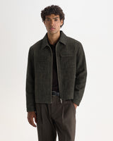 OSIER JACKET BRUSHED HERRINGBONE BROWN / BLACK