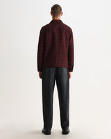 ROMER OVERSHIRT CHECK QUILT DARK BURGUNDY
