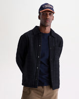 ROMER OVERSHIRT CHECK QUILT NAVY