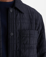 ROMER OVERSHIRT CHECK QUILT NAVY