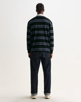 ROWHILL RUGBY MIRROR STRIPE BOTTLE GREEN / BLUE