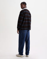 ROWHILL RUGBY MIRROR STRIPE BROWN / BLUE