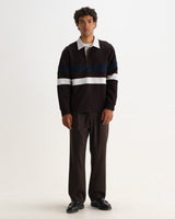 ROWHILL RUGBY LOOPBACK BROWN / NAVY