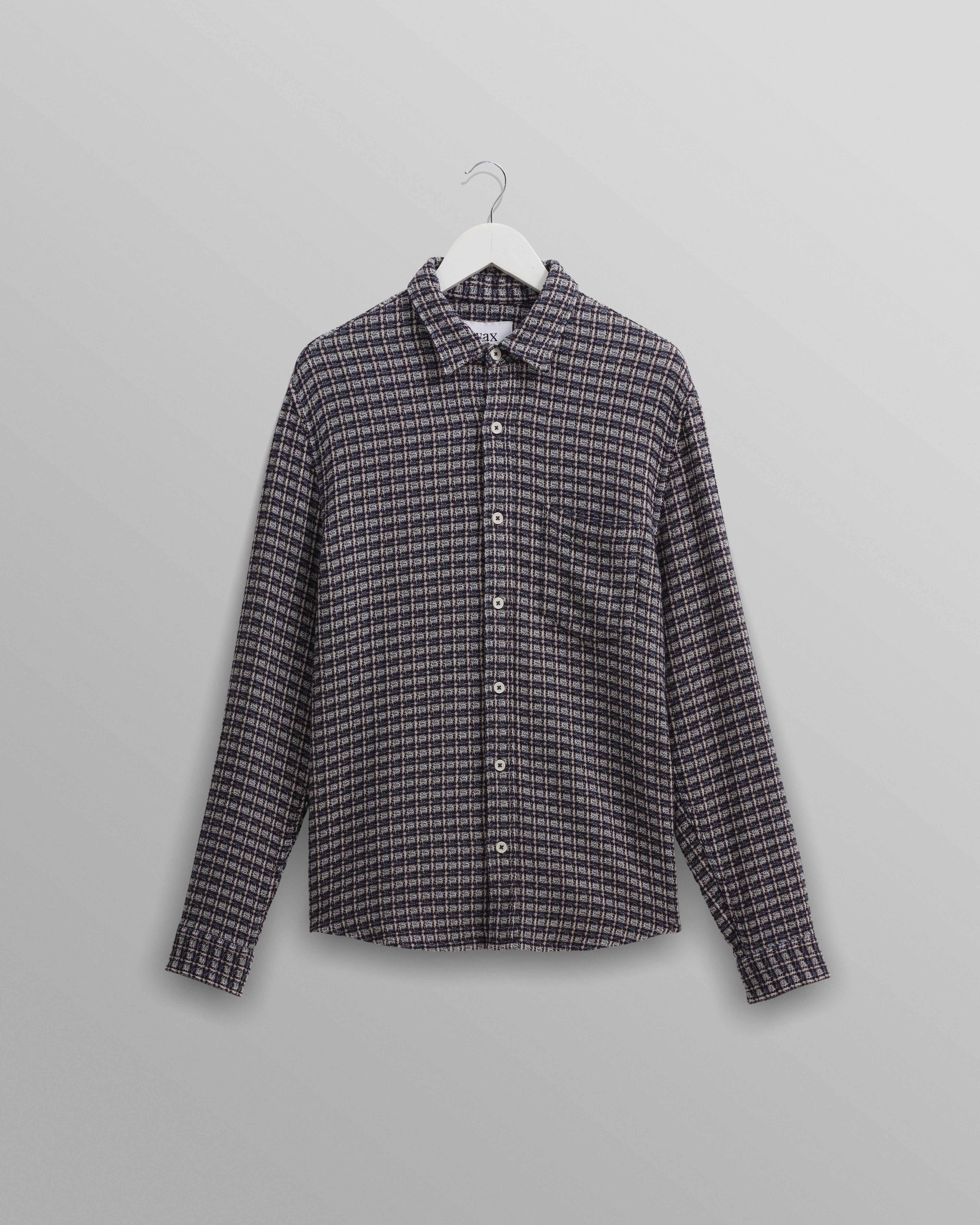 Shelly Shirt Blue Camden Check | Wax London