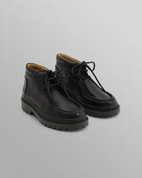 S.T. Valentin - Black Grain Leather Chunky Deck Boot