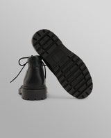 S.T. Valentin - Black Grain Leather Chunky Deck Boot