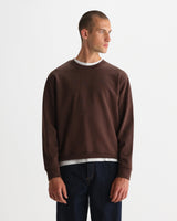 SIDNEY SWEAT DRY COTTON LOOPBACK WASHED BROWN