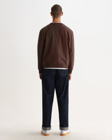 SIDNEY SWEAT DRY COTTON LOOPBACK WASHED BROWN