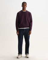 SIDNEY SWEAT DRY COTTON LOOPBACK WASHED PURPLE
