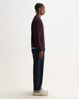 SIDNEY SWEAT DRY COTTON LOOPBACK WASHED PURPLE