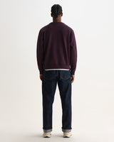 SIDNEY SWEAT DRY COTTON LOOPBACK WASHED PURPLE