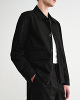 Strand - Black Cotton Tencel Twill Jacket