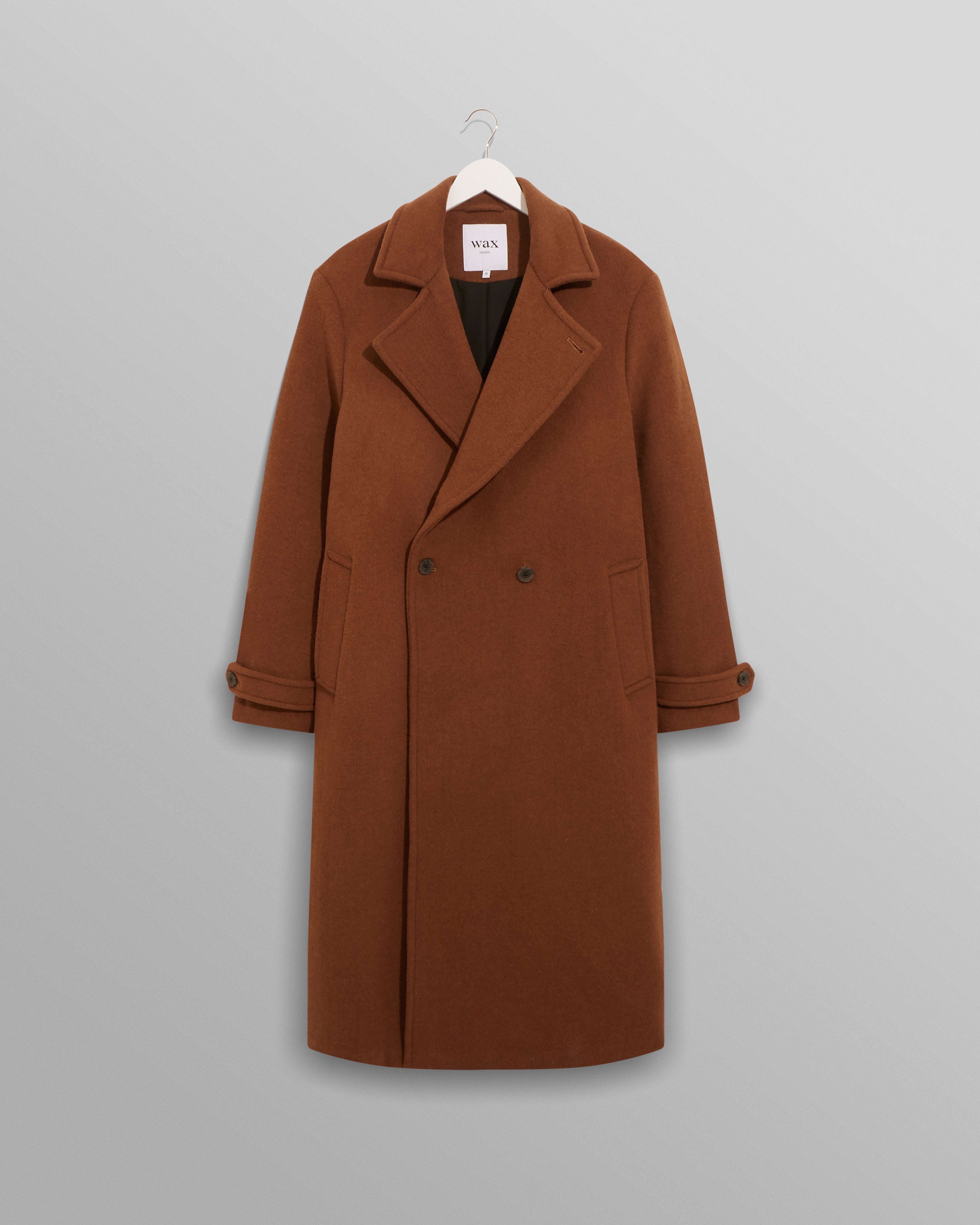 Santoni Coat Caramel Wool | Wax London